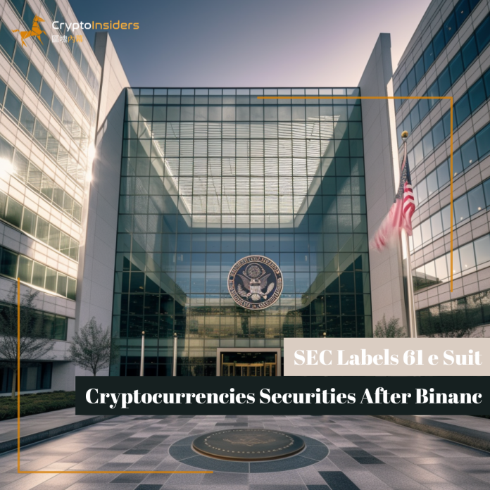 SEC Labels 61 Cryptocurrencies Securities After Binance Suit