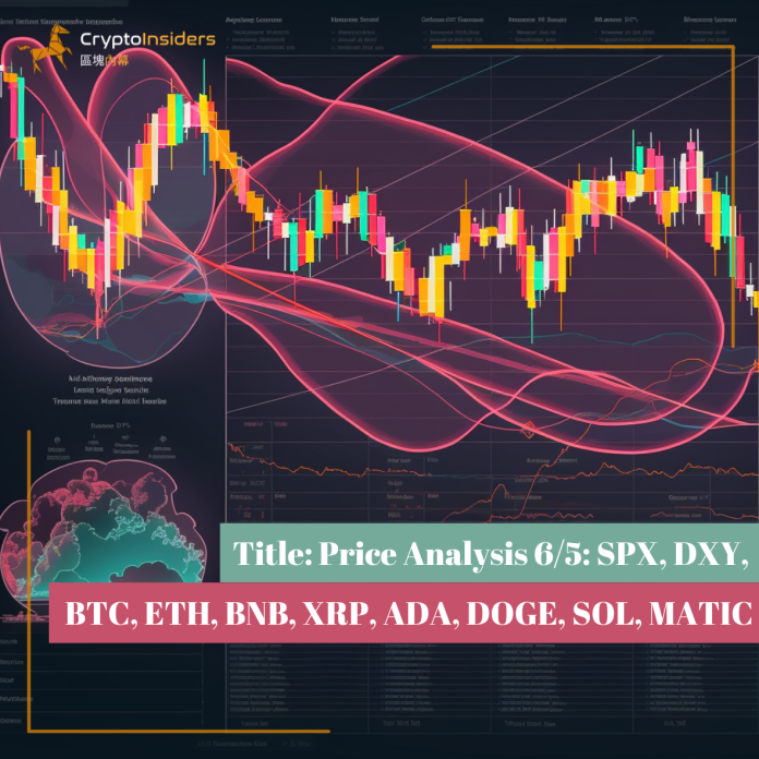 Title: Price Analysis 6/5: SPX, DXY, BTC, ETH, BNB, XRP, ADA, DOGE, SOL, MATIC