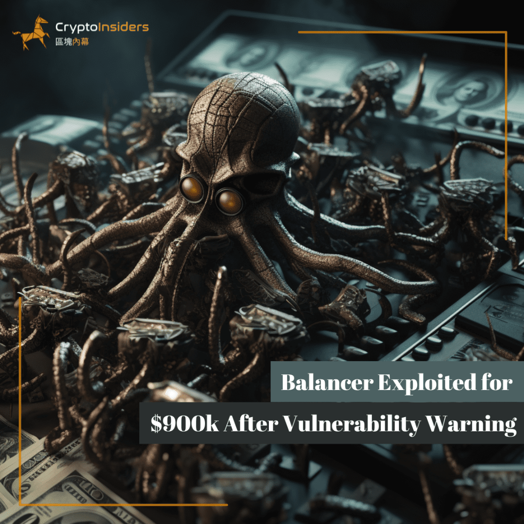Balancer-Exploited-for-900k-After-Vulnerability-Warning-Crypto-Insiders-Hong-Kong-Blockchain-News
